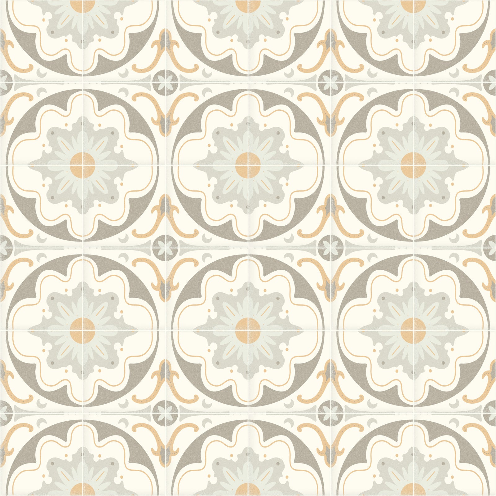 Aged Cement Tile Backsplashes - Gray Wallpaper⁠