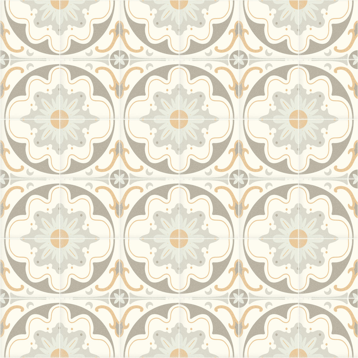 Aged Cement Tile Backsplashes - Gray Wallpaper⁠