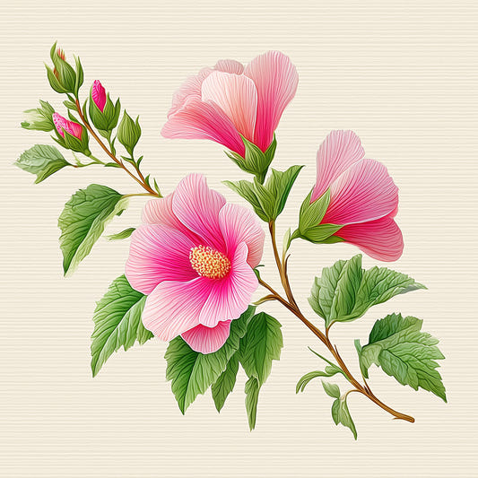 Hibiscus Hues Wall Mural