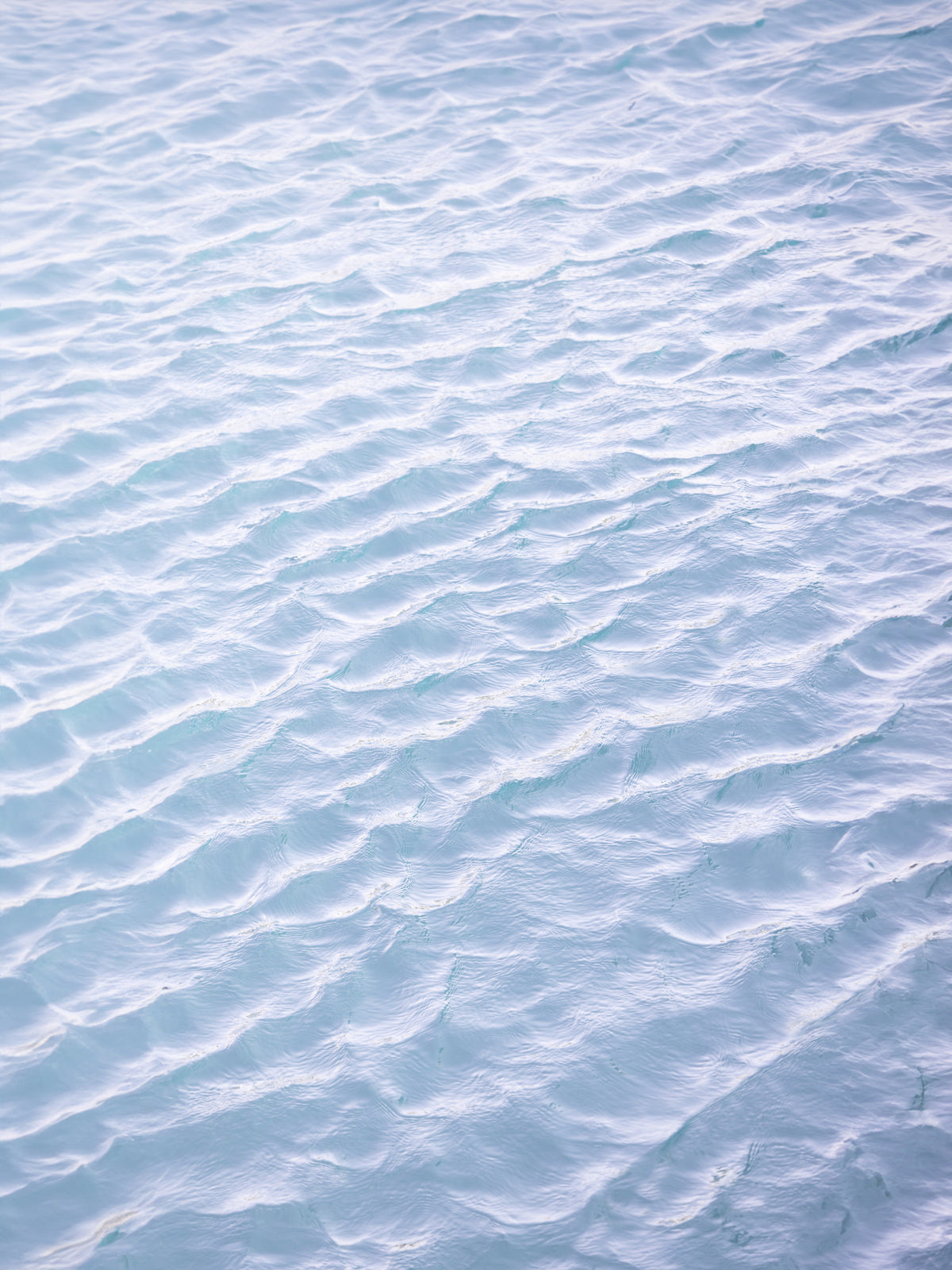 Tranquil Aqua Waves Wall Mural