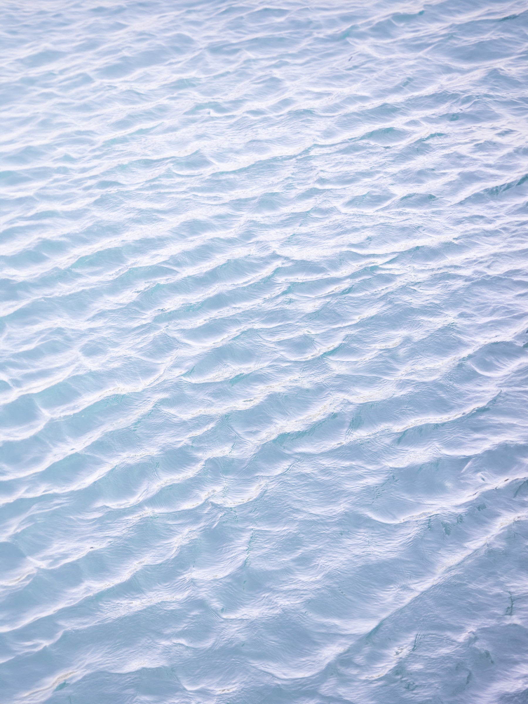Tranquil Aqua Waves Wall Mural