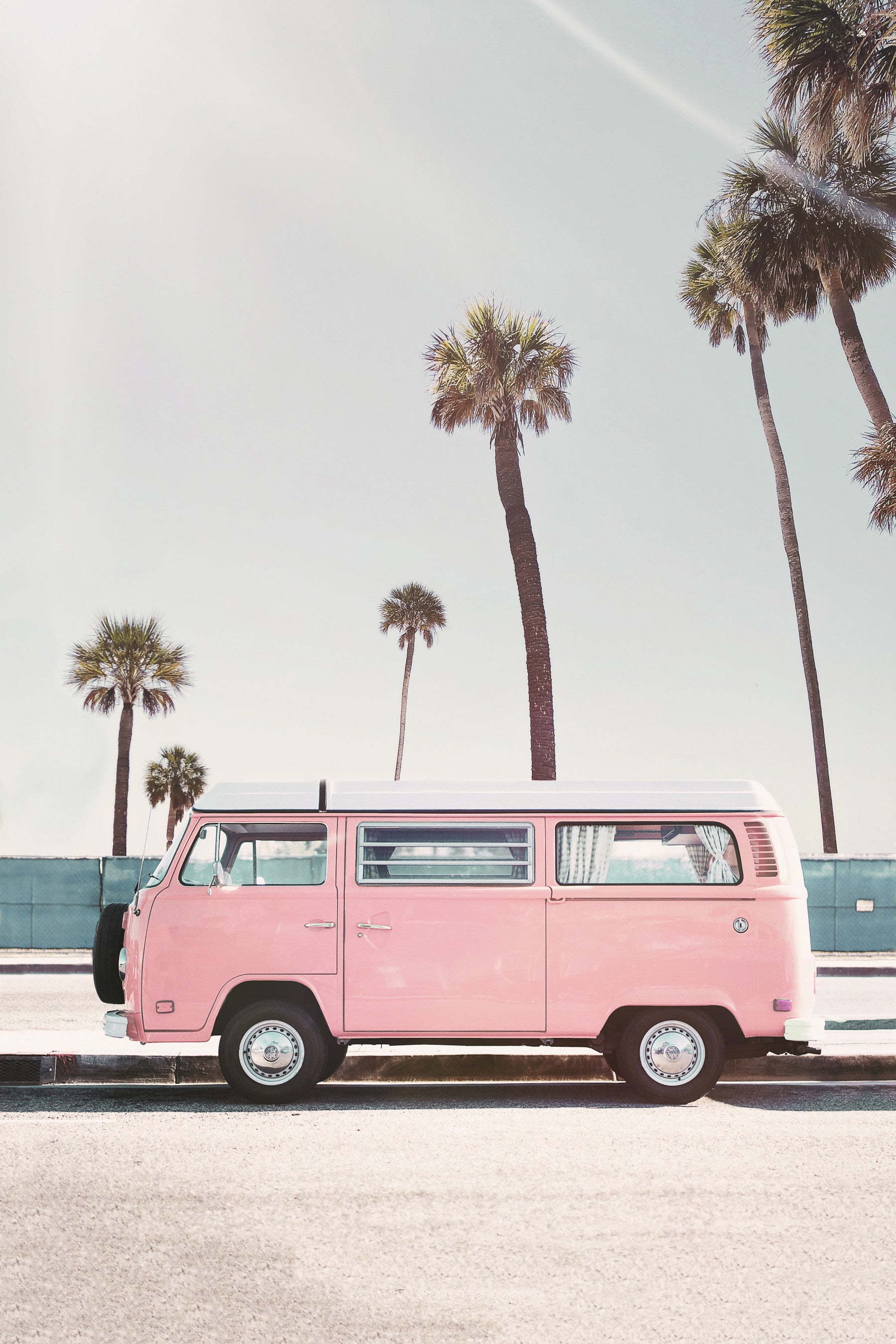 Pink Van Wall Mural