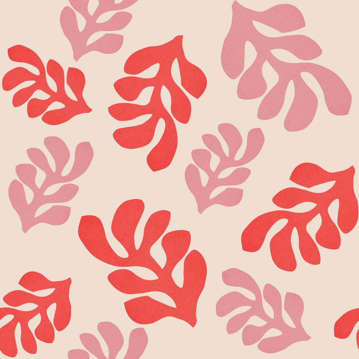 Cutout Leaves Wallpaper⁠ in your room — zoomed