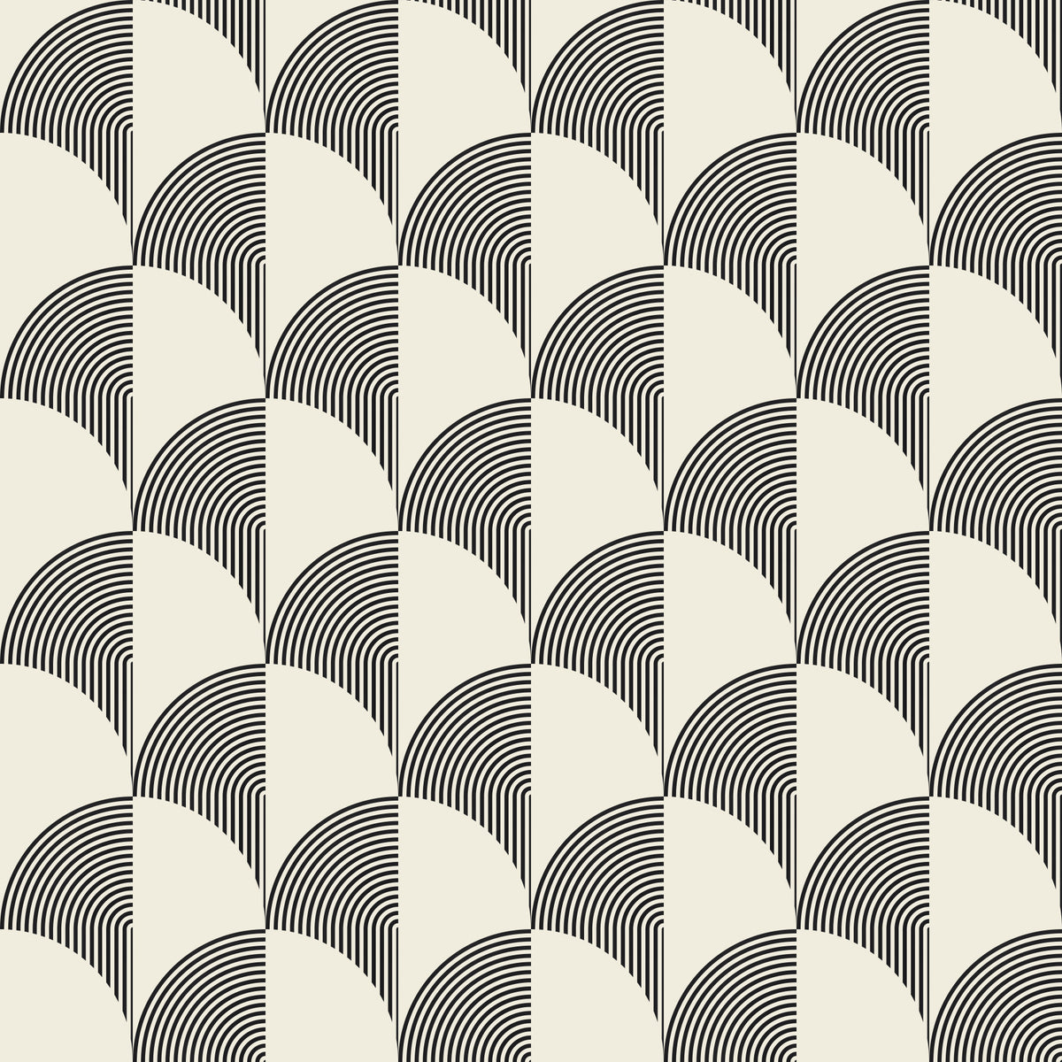 Modern Deco Arcs Wallpaper⁠