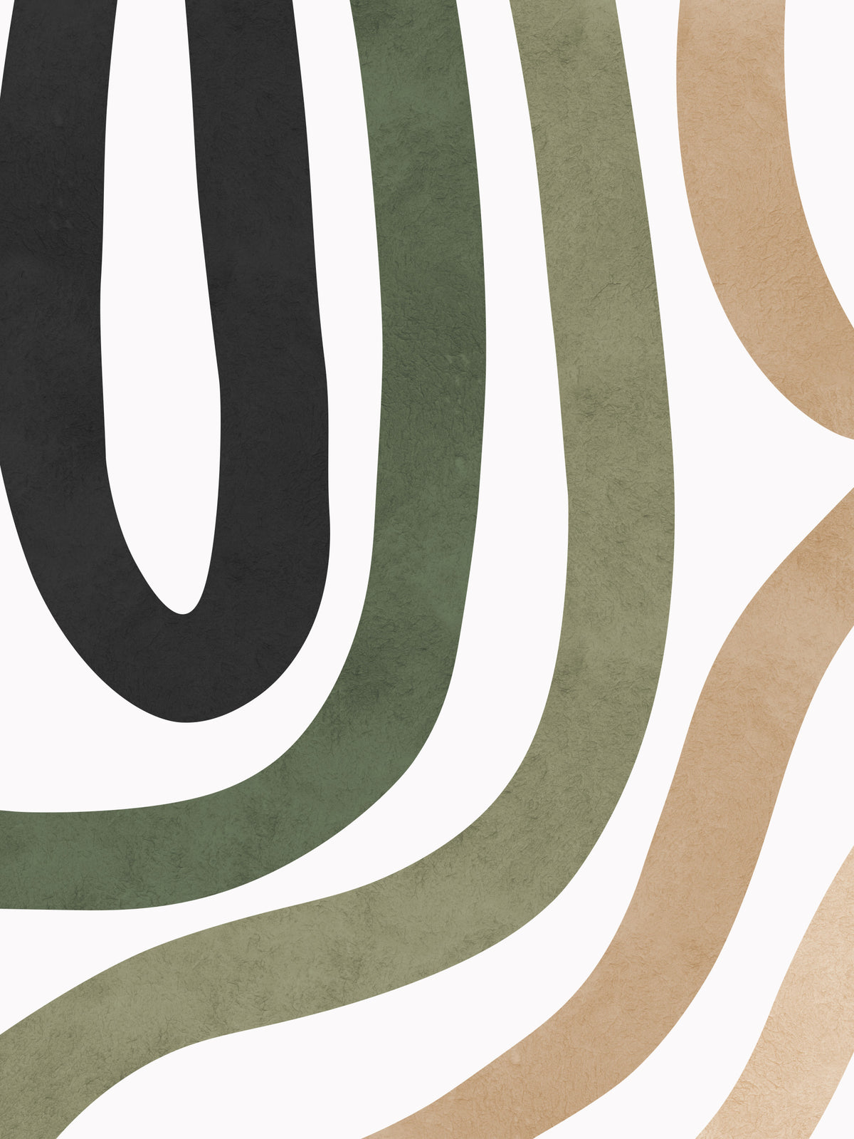 Earthy Curves Wall Mural in your room — zoomed