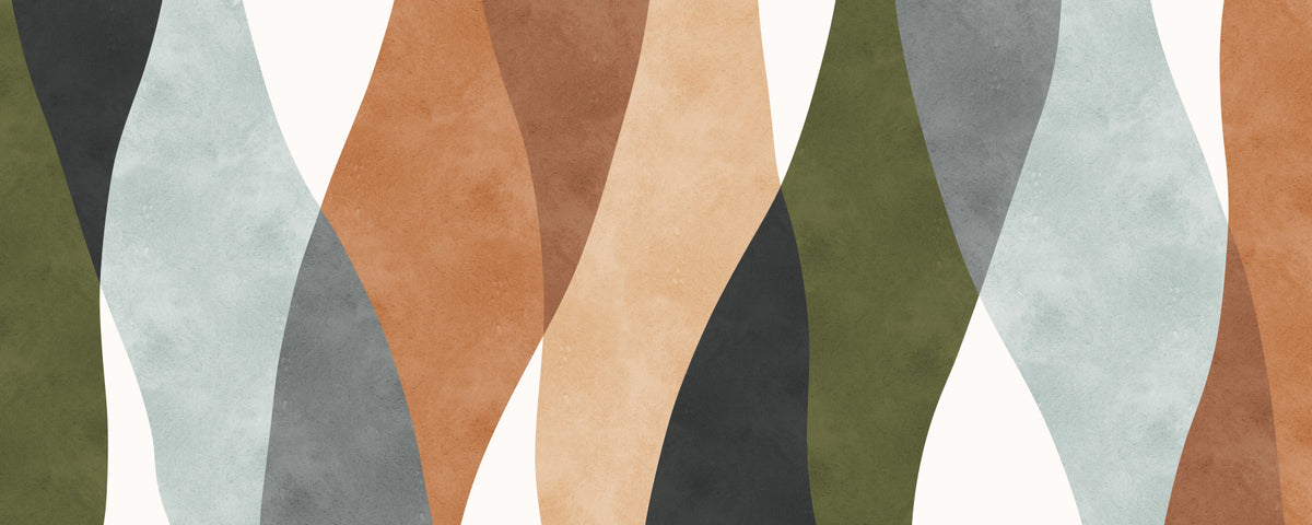 Earthy Arcs Wall Mural