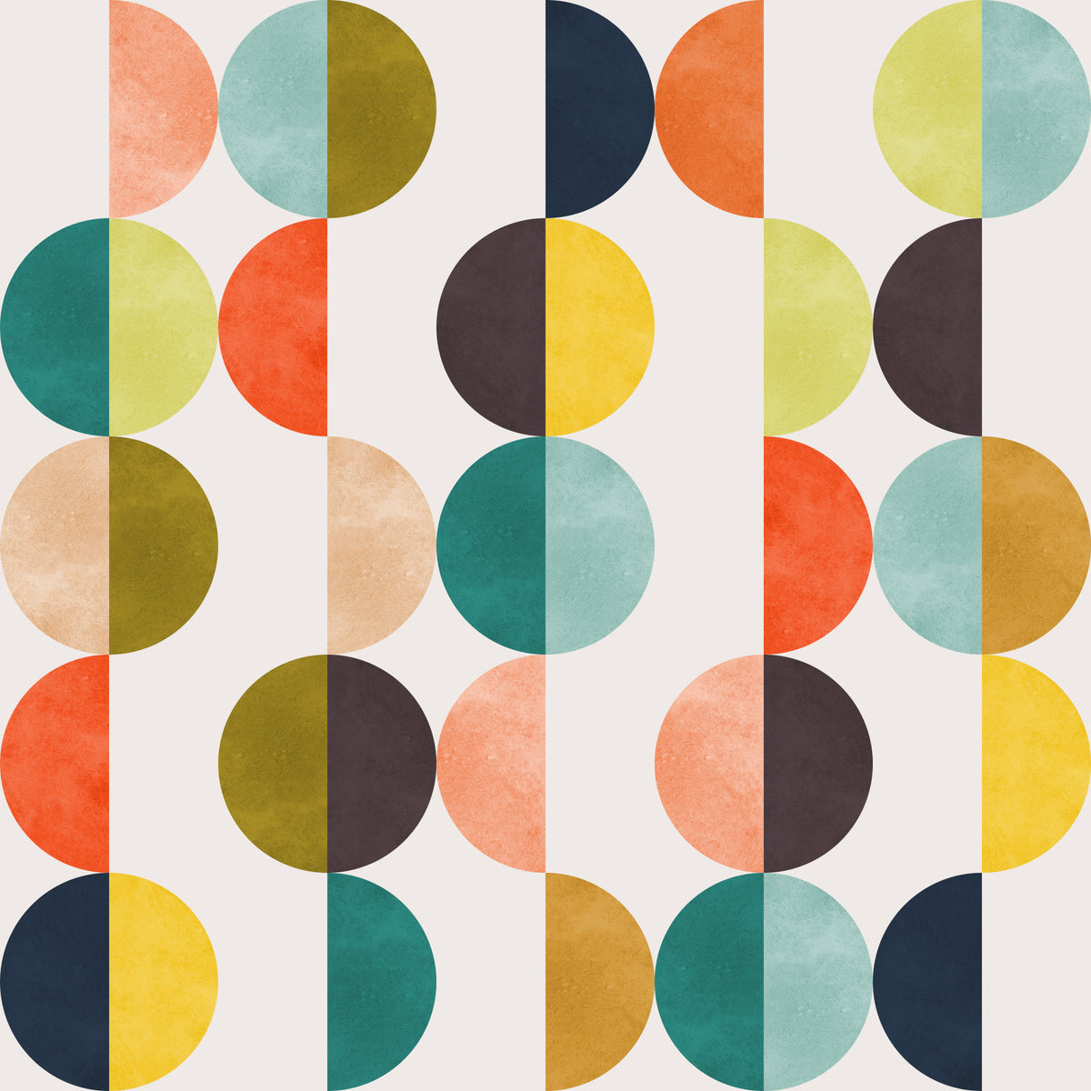 Retro Circles Wallpaper⁠