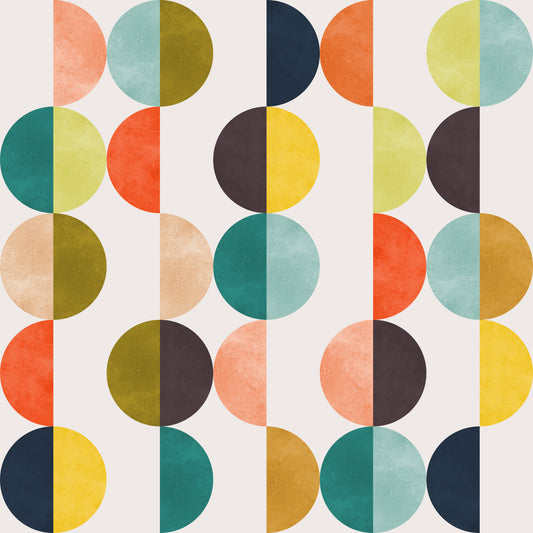 Retro Circles Wallpaper⁠