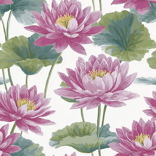 Lotus Bloom Symphony Wallpaper⁠