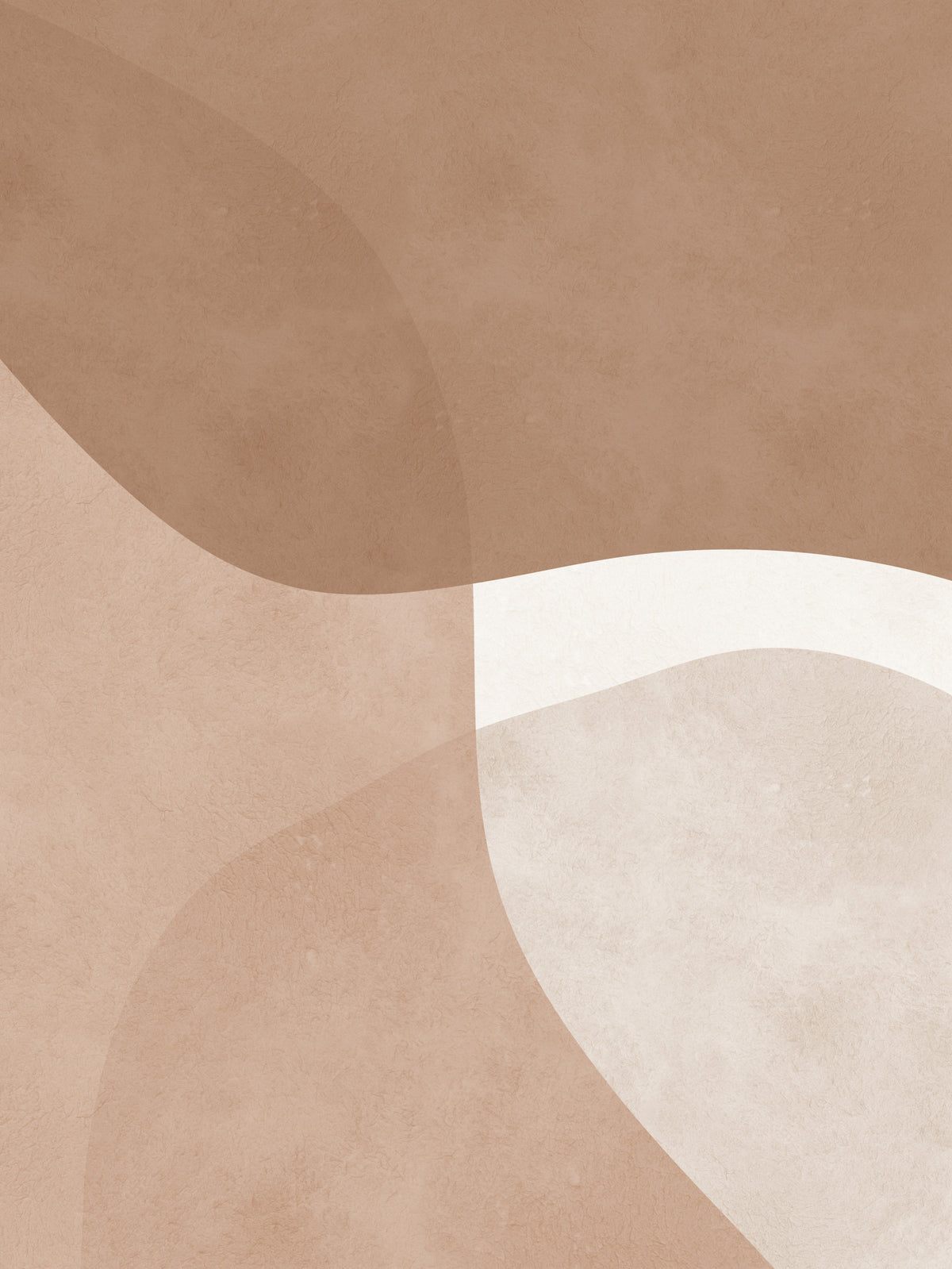 Curve Terracotta Wall Mural in your room — zoomed