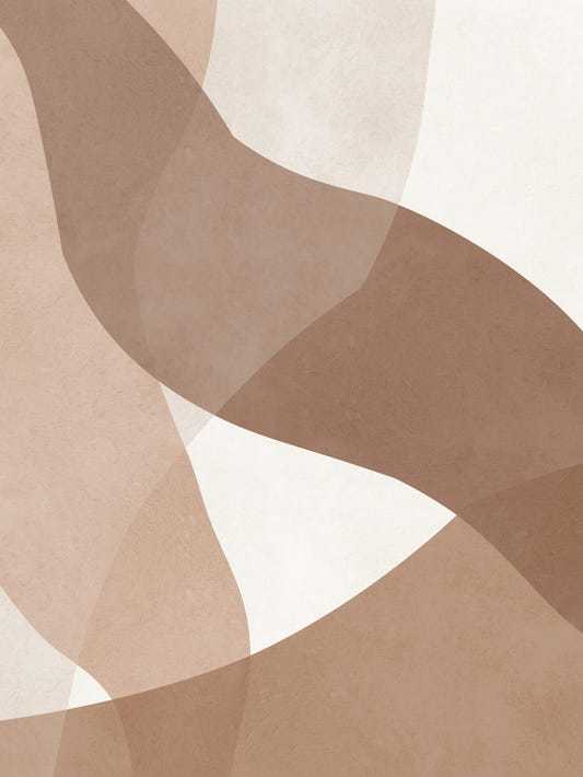 Terracotta Swirls Wall Mural