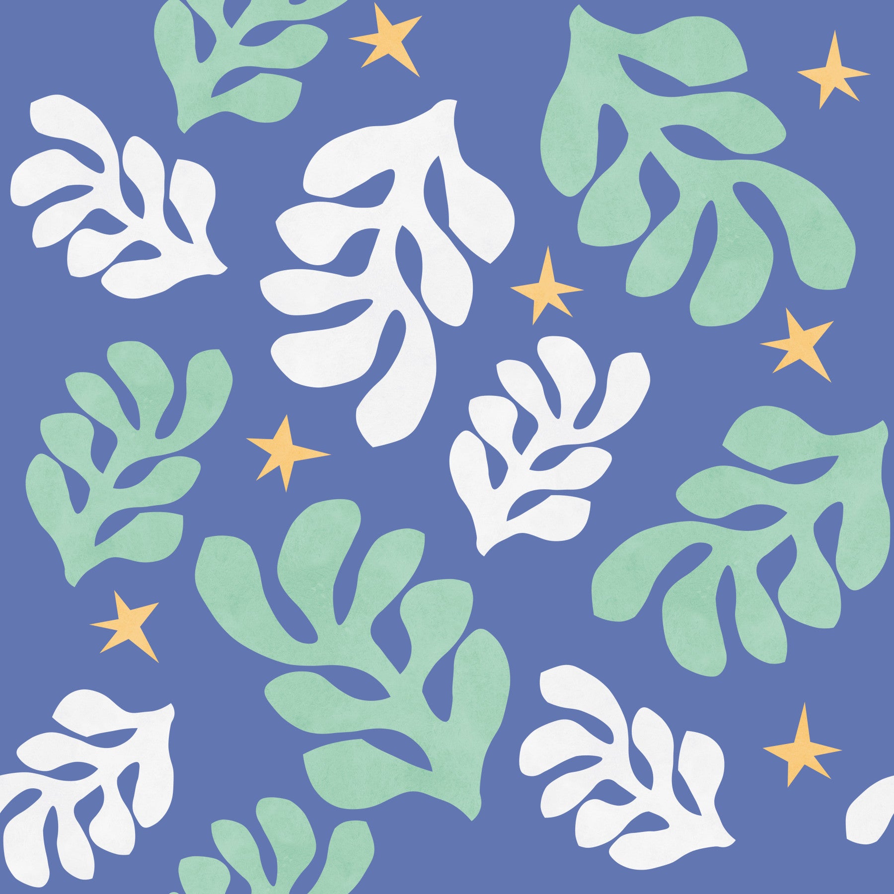 Botanical Starry Night Wallpaper⁠