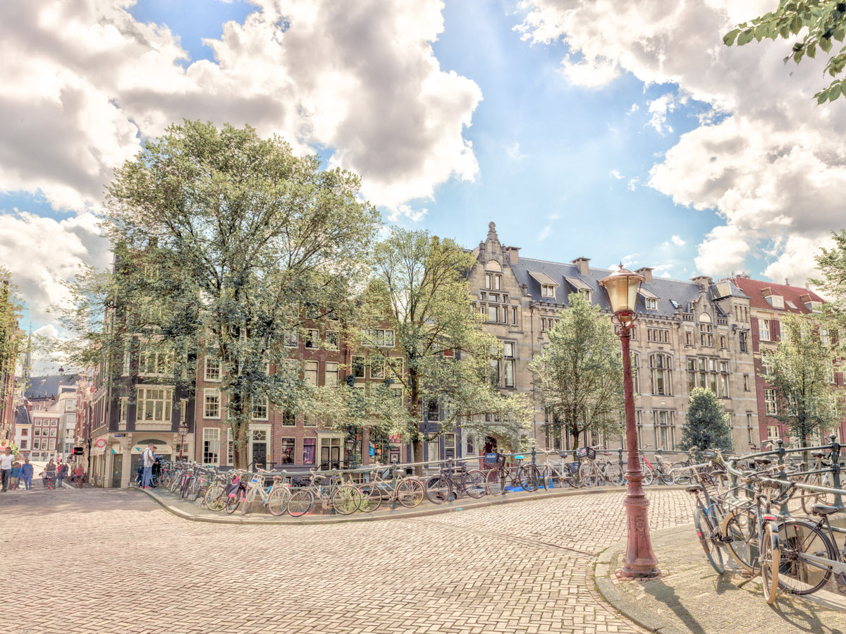 Amsterdam Streets Wall Mural in your room — zoomed