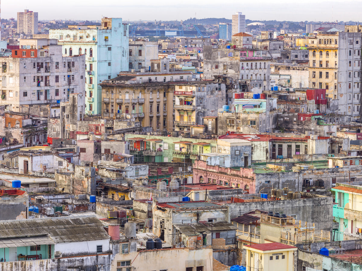 Havana Hues Wall Mural in your room — zoomed