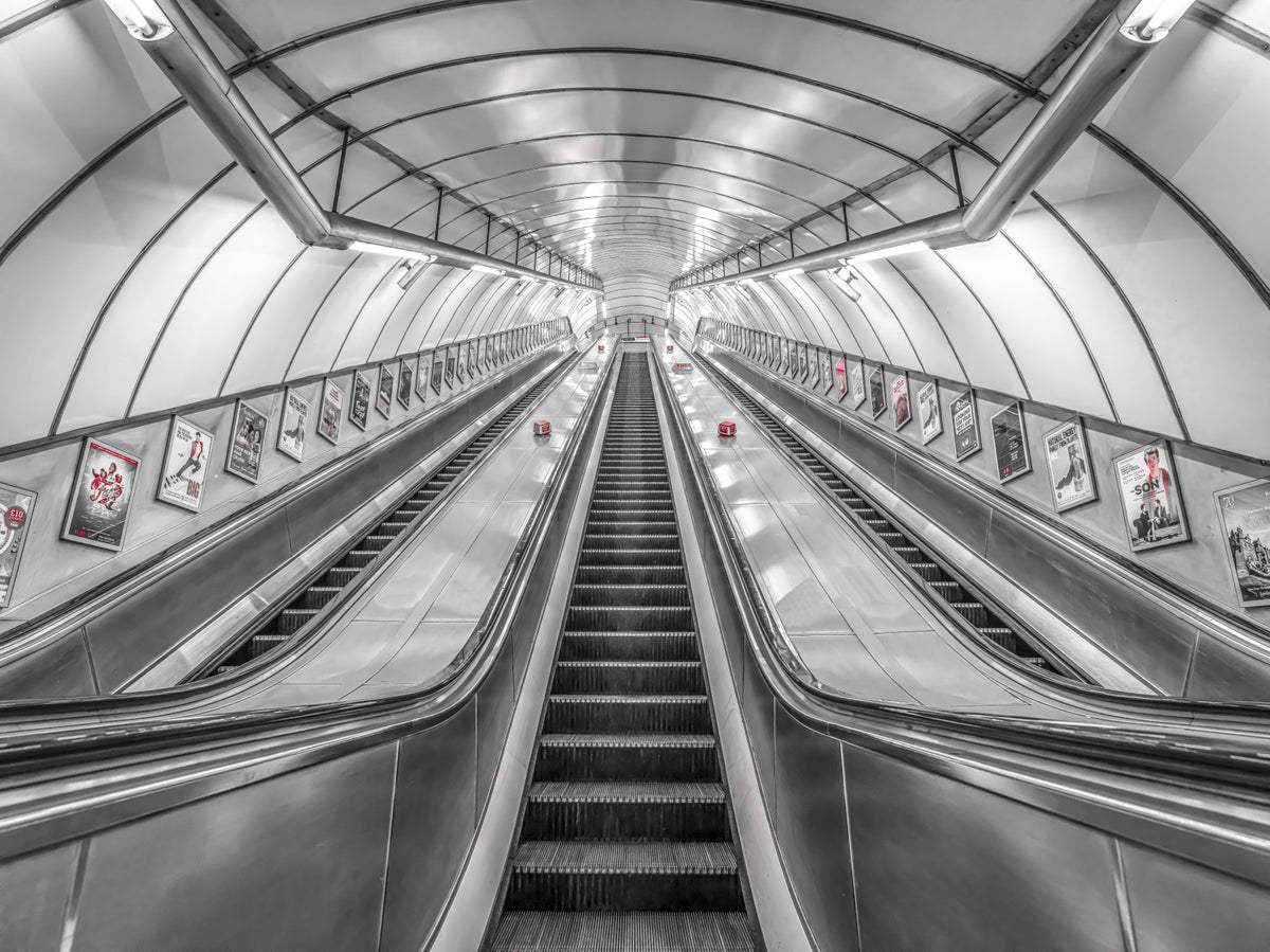 Underground Ascent Wall Mural in your room — zoomed