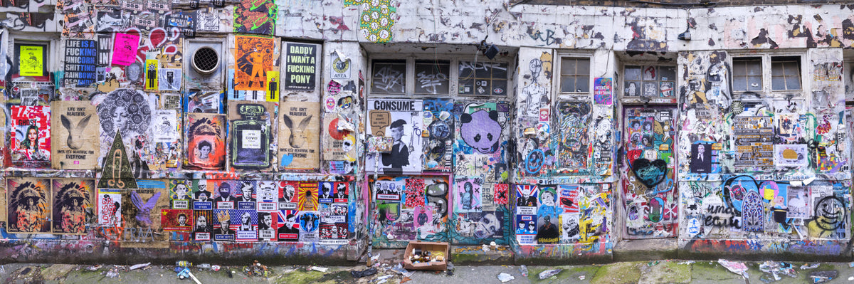 Brick Lane Graffiti Wall Mural