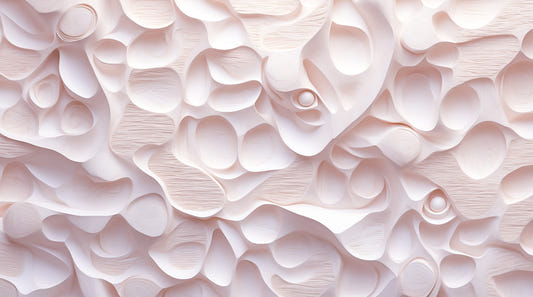 Pink Sculpted Surface Wall Mural