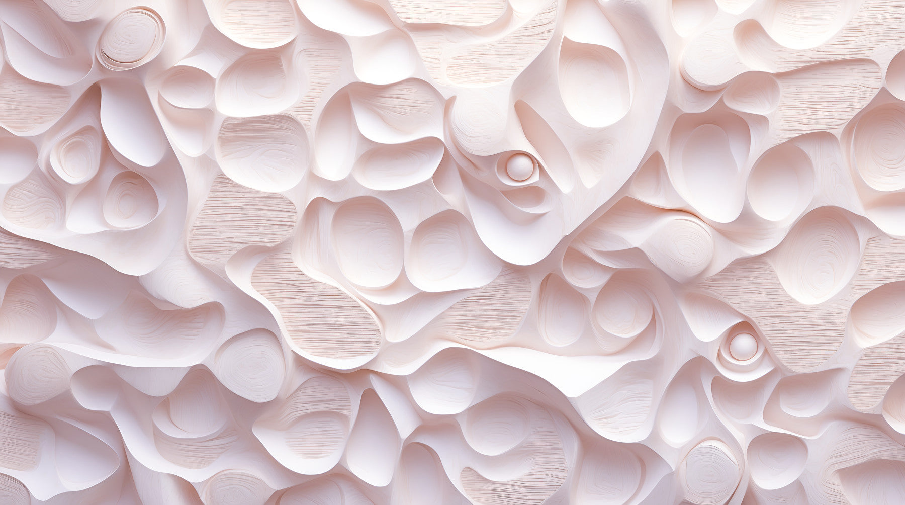 Pink Sculpted Surface Wall Mural