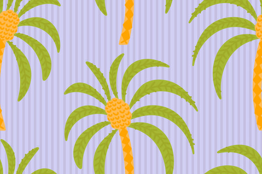 Palm Paradise Stripes Wallpaper⁠