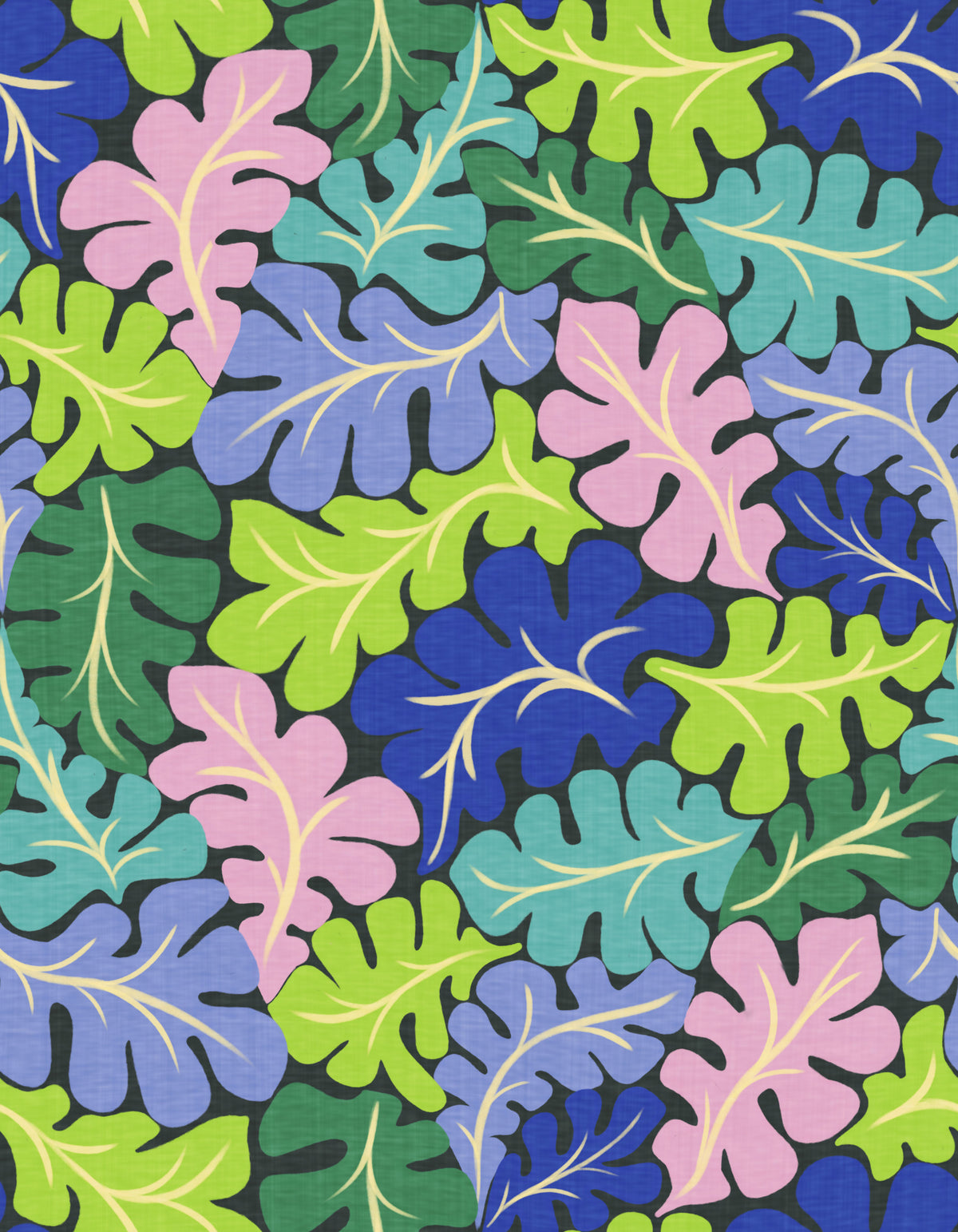 Leafy Rhythm Wallpaper⁠ in your room — zoomed