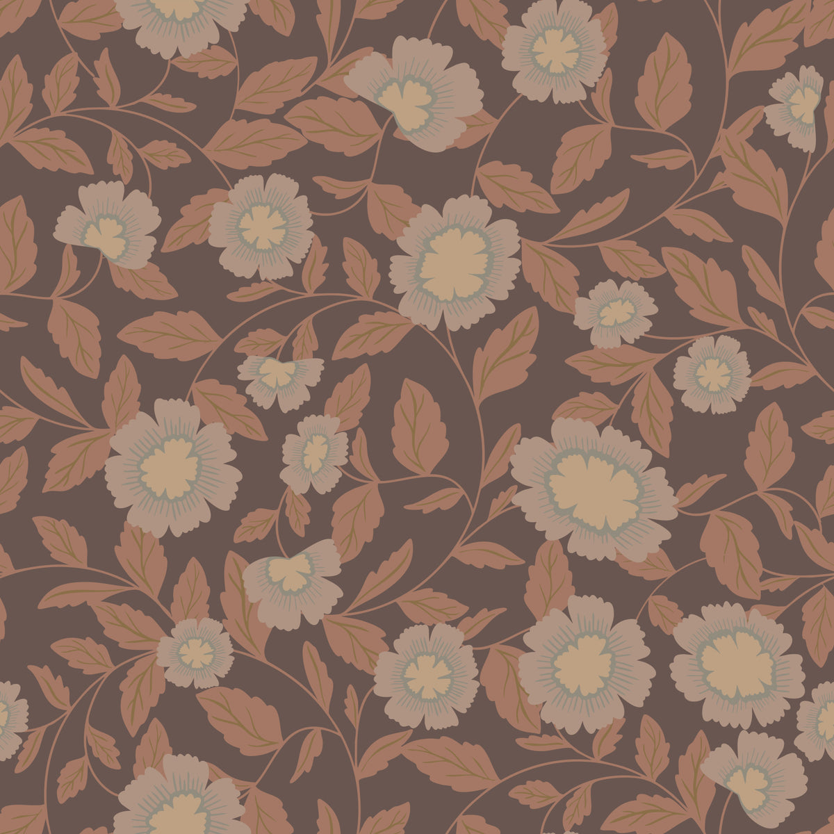 Earthy traditional Bloom Wallpaper⁠