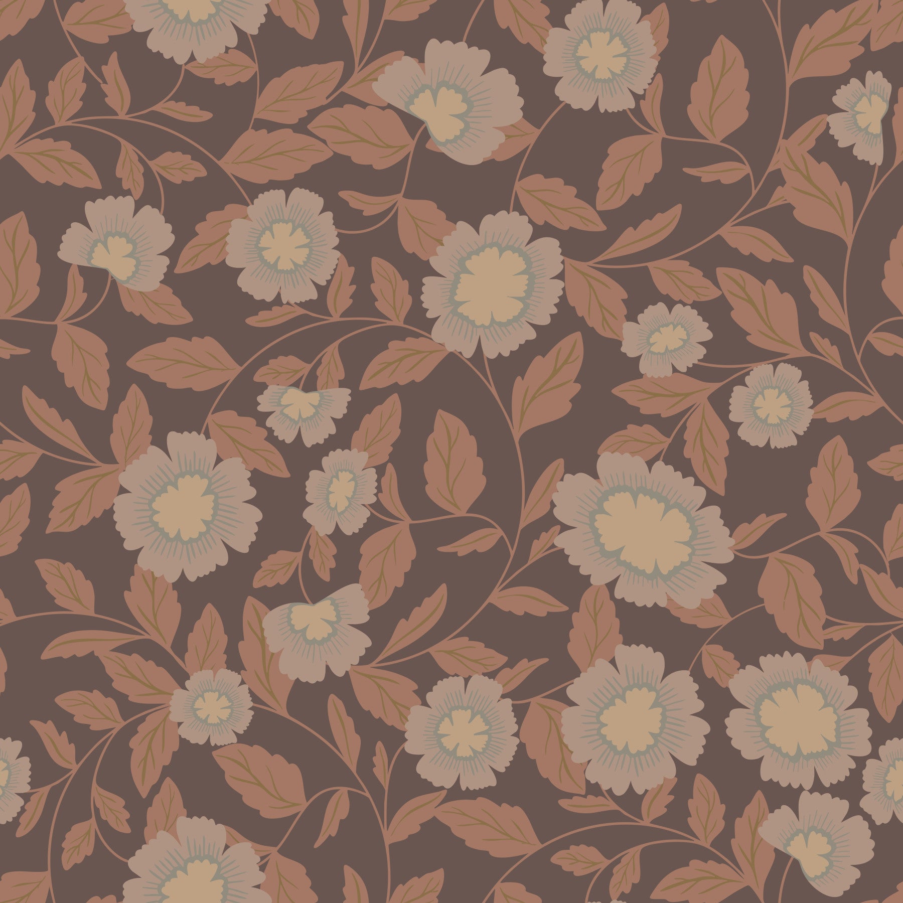 Earthy traditional Bloom Wallpaper⁠