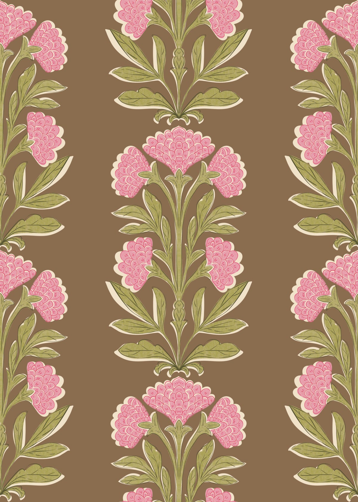 Vintage Floral Charm Wallpaper⁠ in your room — zoomed