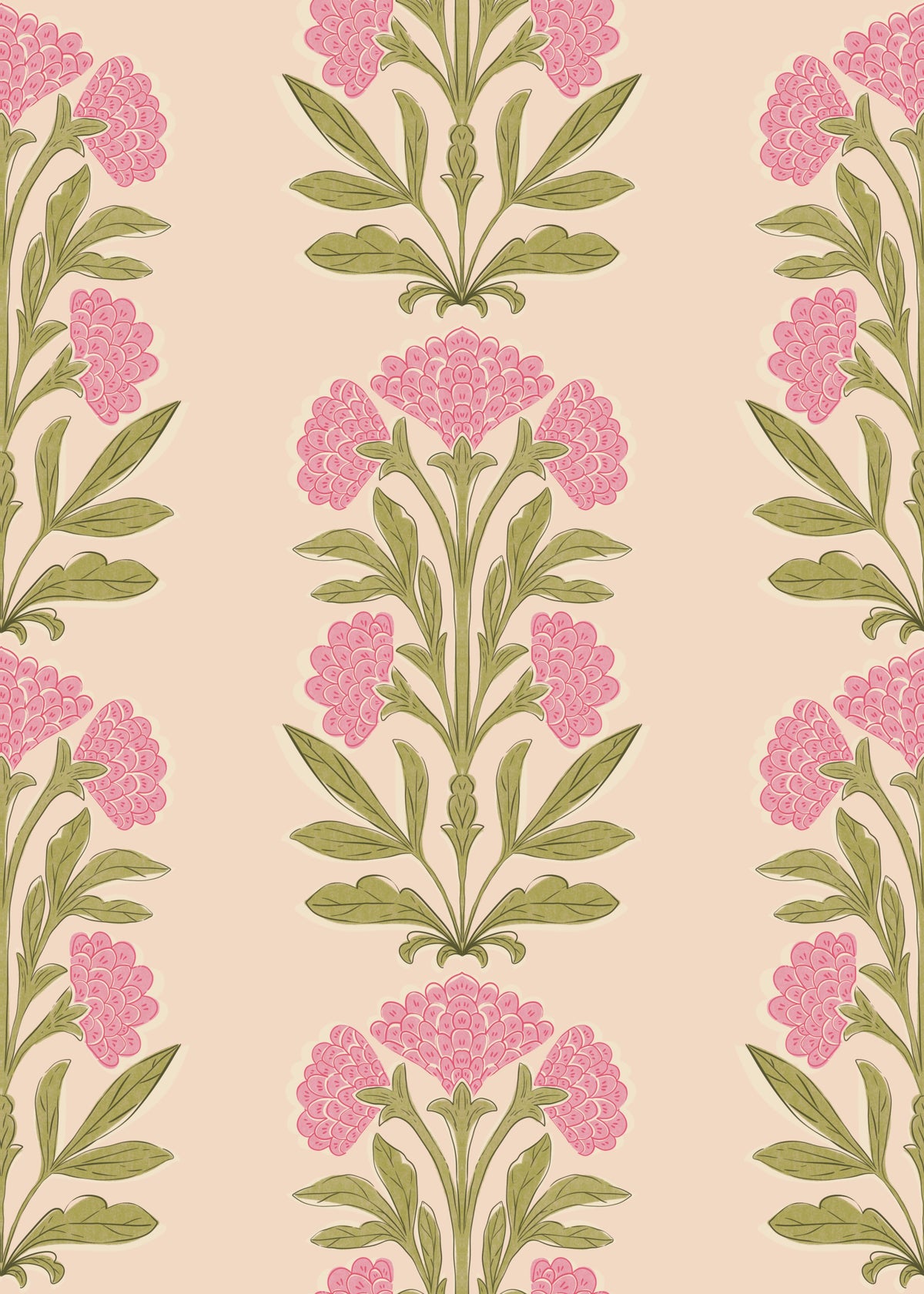 Pink Petal Parade Wallpaper⁠ in your room — zoomed