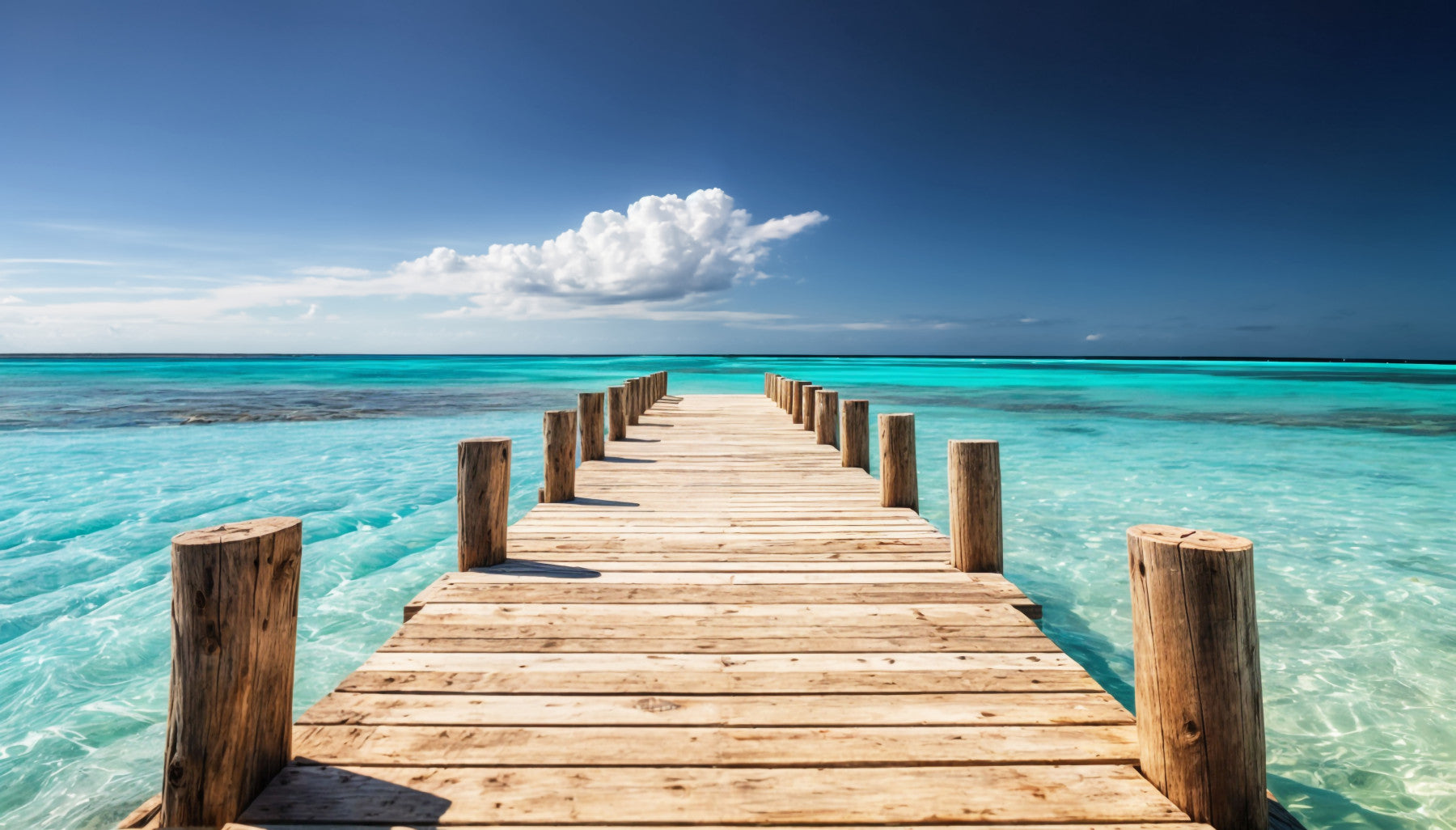Pier to Paradise Wall Mural