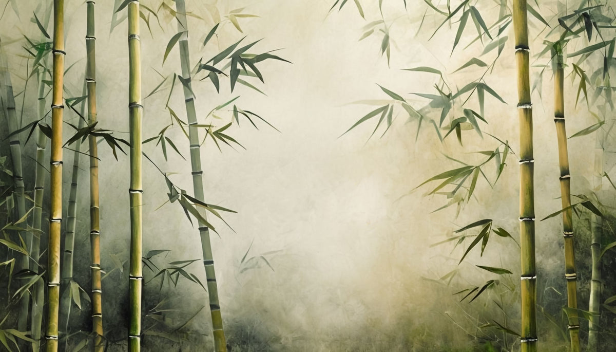 Bamboo Serenity Wall Mural in your room — zoomed