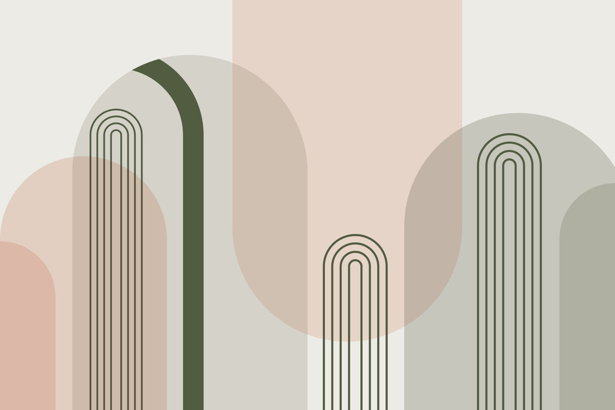 Modern Curves Wall Mural
