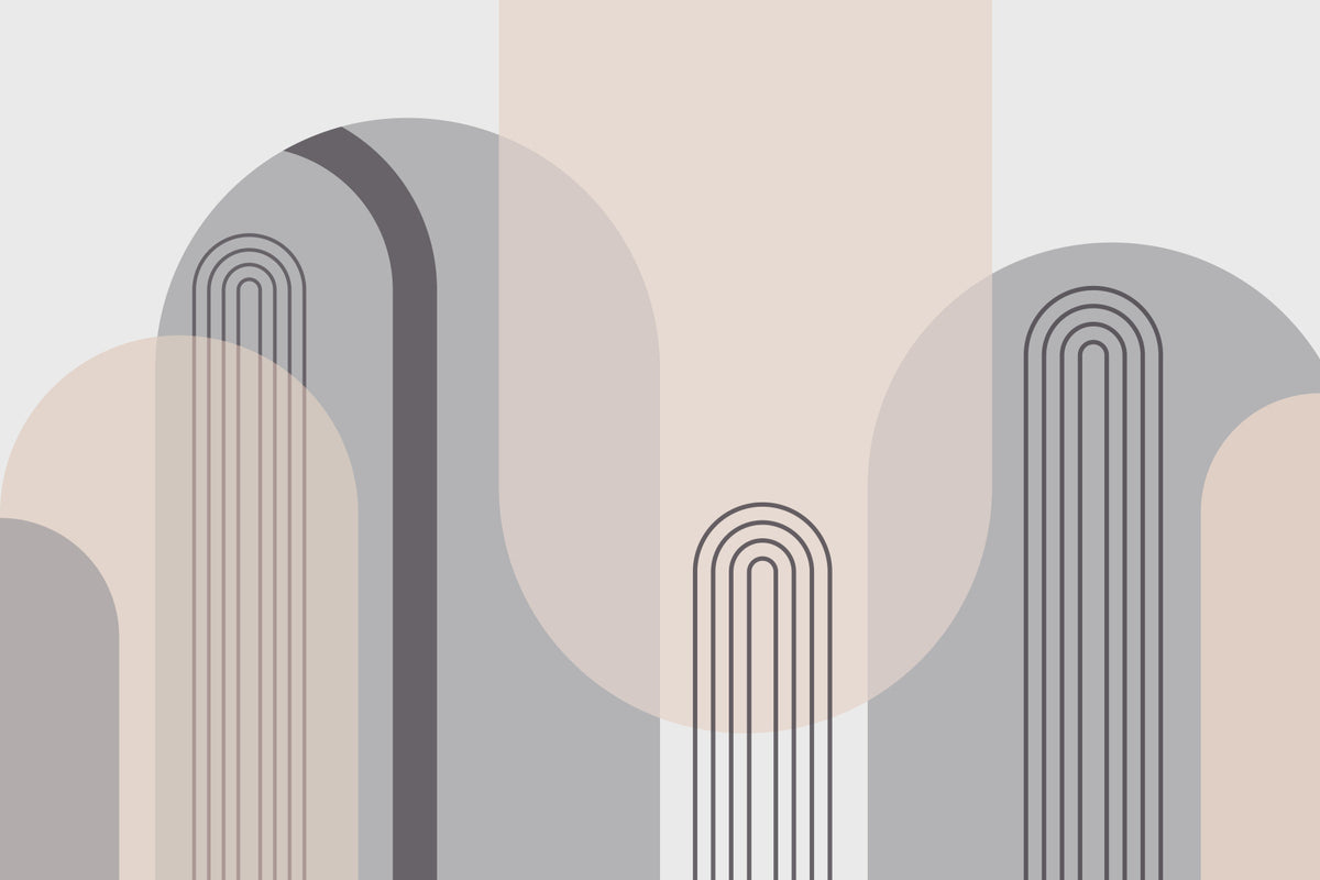 Curvescape Calm Wall Mural in your room — zoomed
