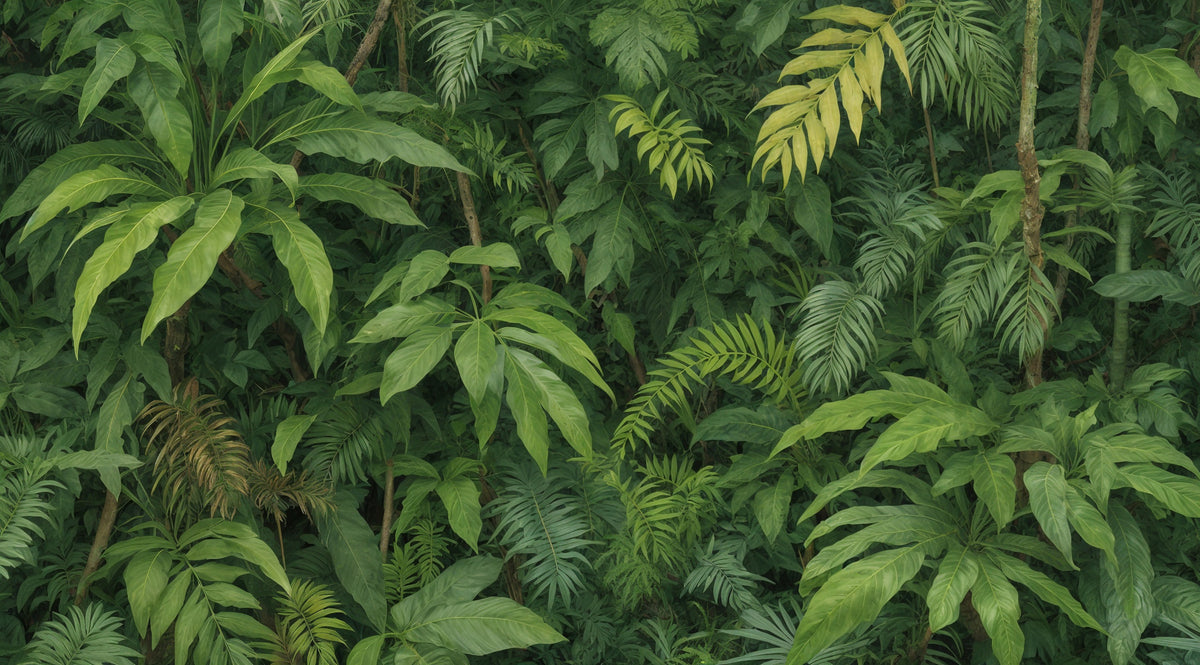 Lush Canopy Wall Mural in your room — zoomed