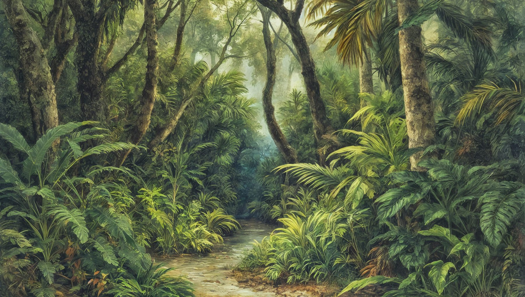 Tropical Canopy Wall Mural