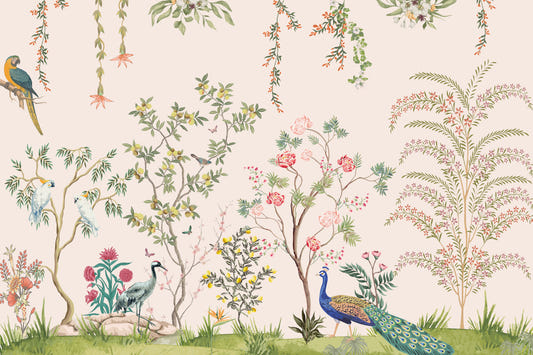 Madhuban Chinoiserie Eden Wall Mural