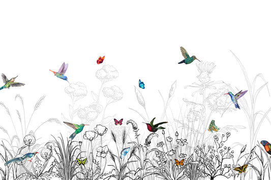 Hummingbird Haven Wall Mural