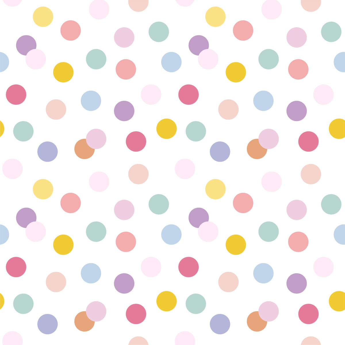 Pastel Polka Dots Wallpaper⁠