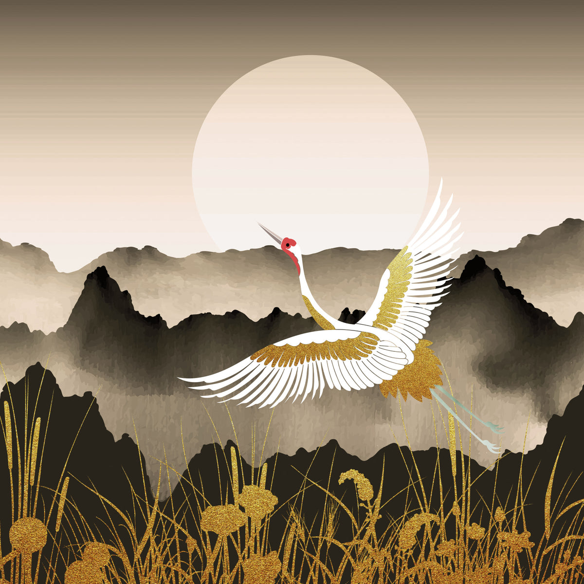 Oriental Dawn Serenity Wall Mural