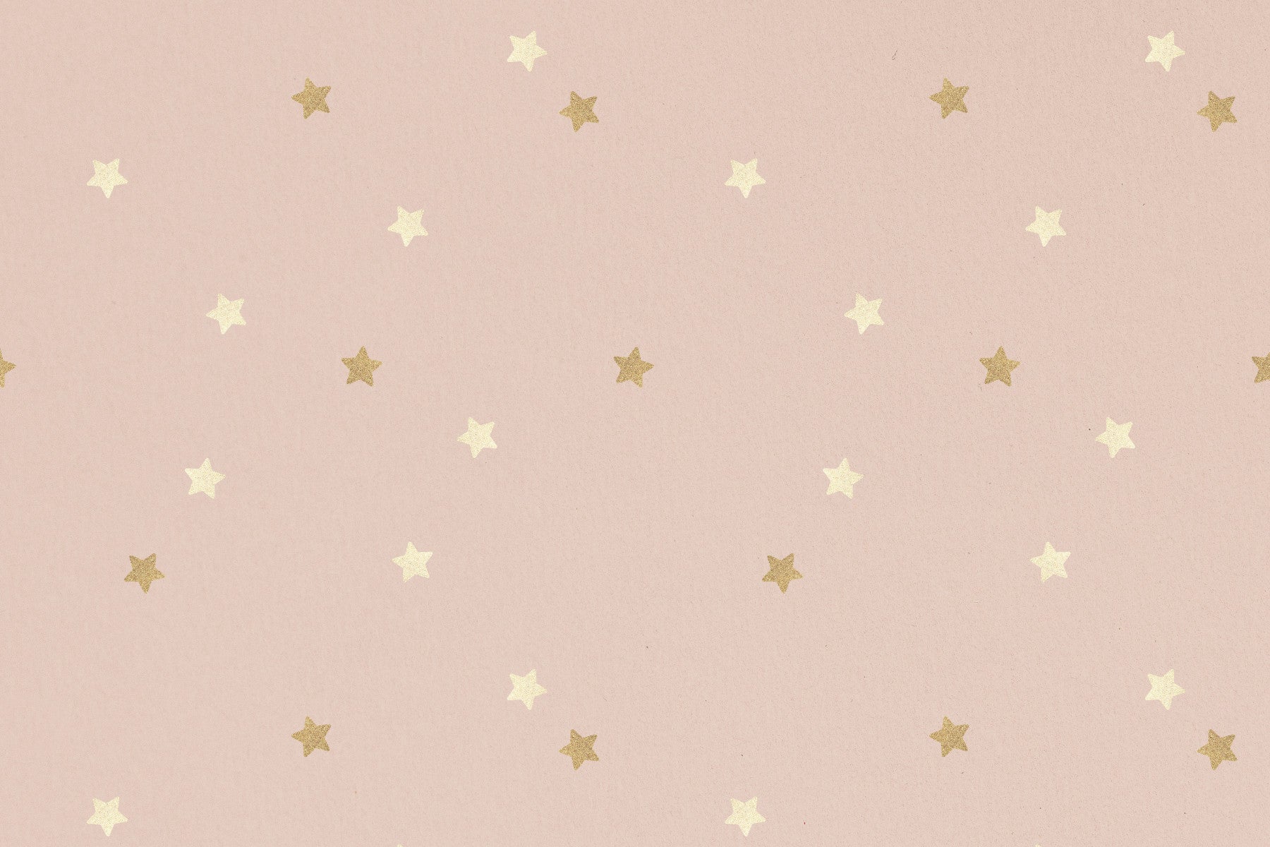 Golden Stars on Blush Wall Mural