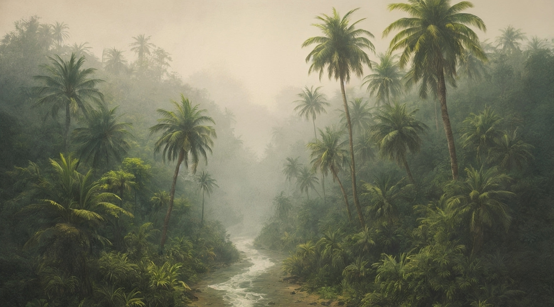 Jungle River Dream Wall Mural