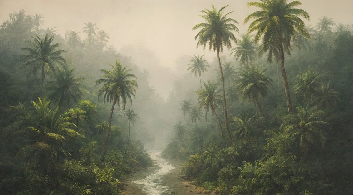 Jungle River Dream Wall Mural in your room — zoomed
