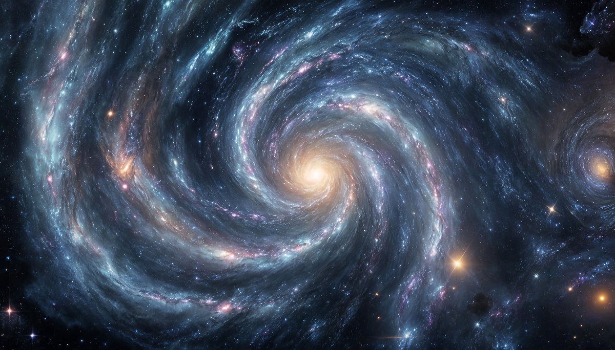 Galactic Dreamscape Wall Mural in your room — zoomed