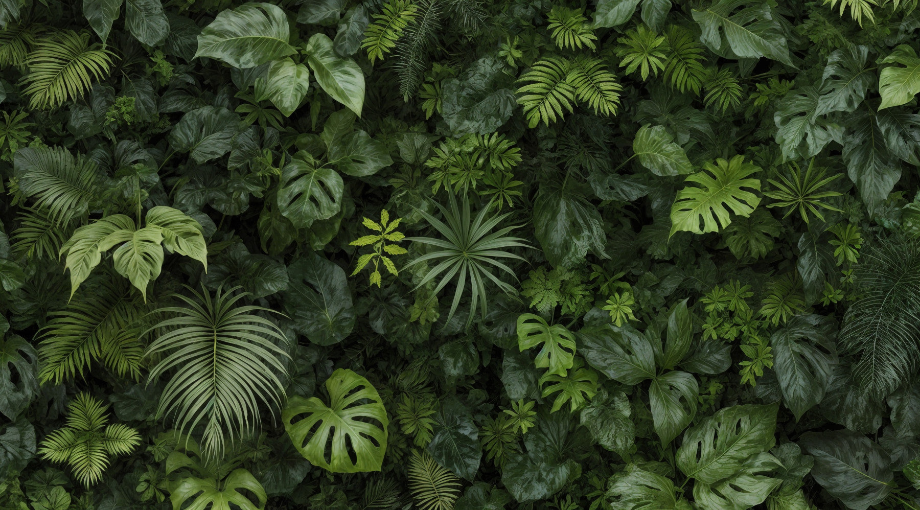 Lush Foliage Wall Wall Mural