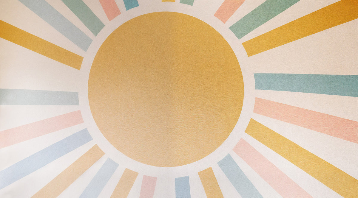 Sunny Day Vibes Wall Mural in your room — zoomed