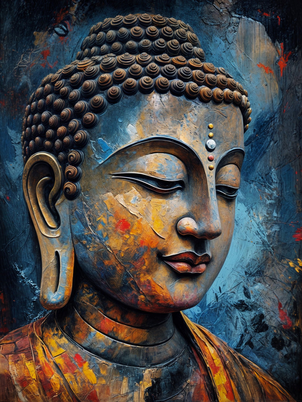 Enlightenment Wall Mural in your room — zoomed