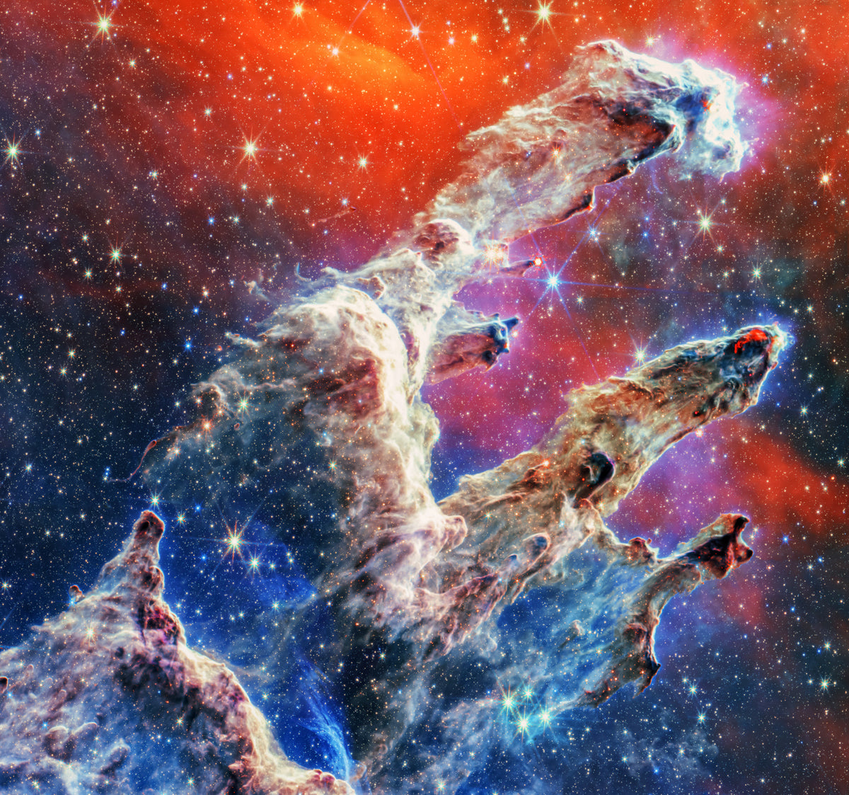 Cosmic Pillars Wall Mural