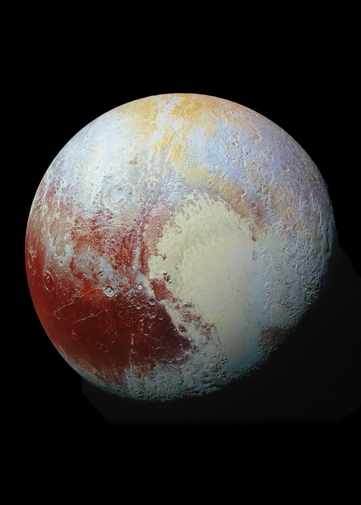 Pluto Wall Mural in your room — zoomed