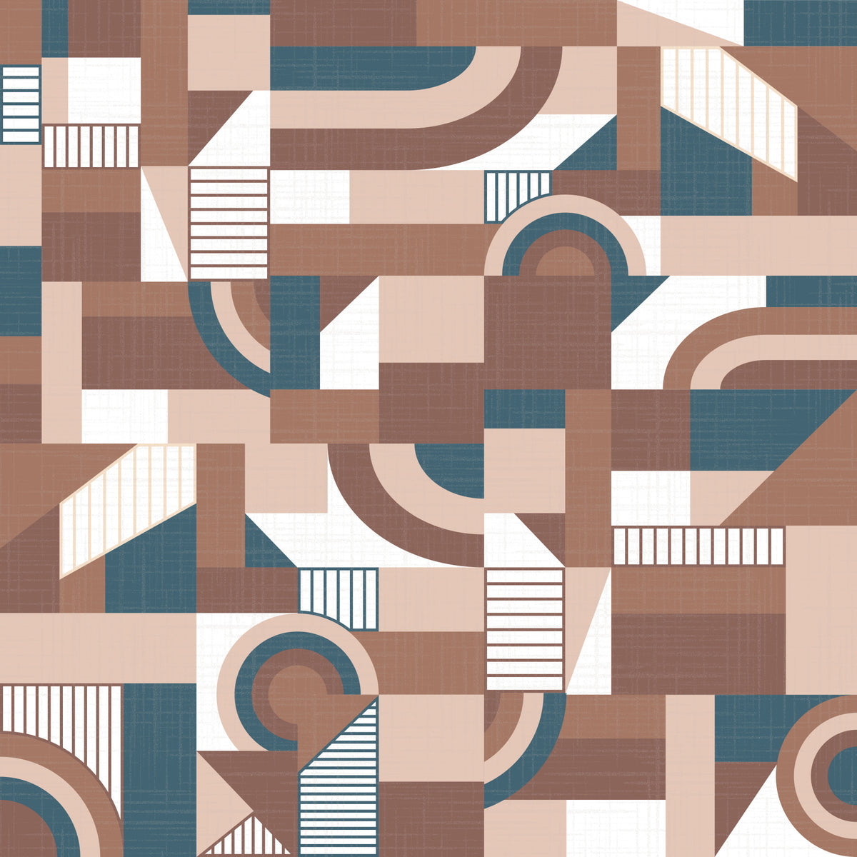 Mocha Mousse Ritmo Wallpaper⁠ in your room — zoomed