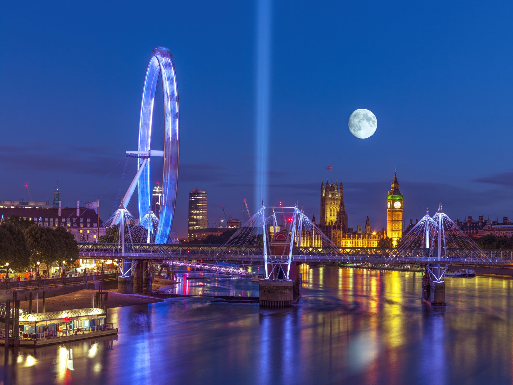 Thames Twilight Wall Mural