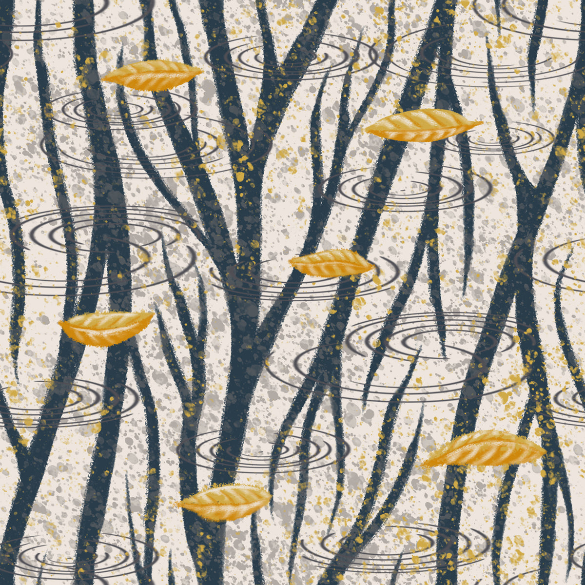 Rain reflections Wallpaper⁠ in your room — zoomed
